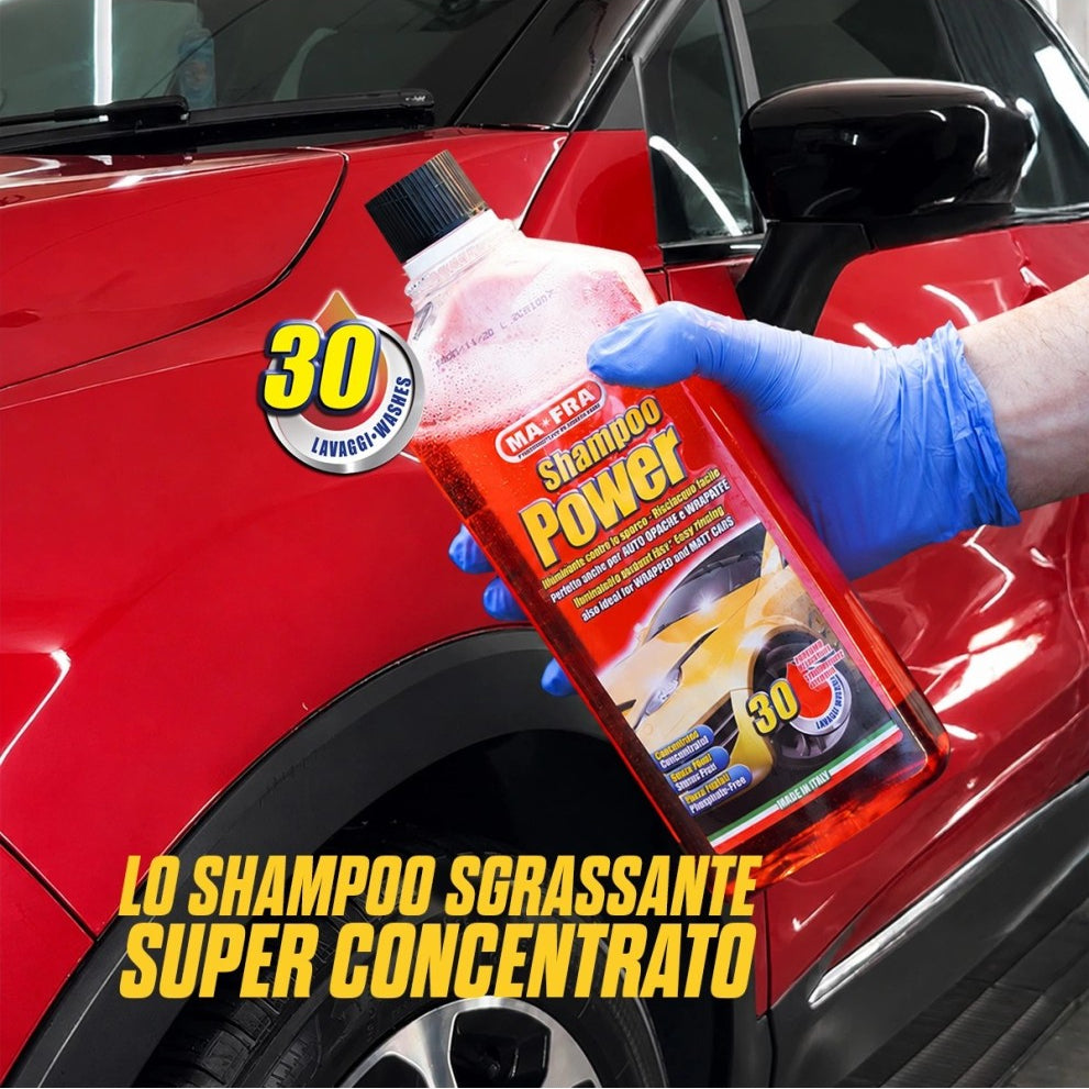 detergente per auto con potere sgrassante