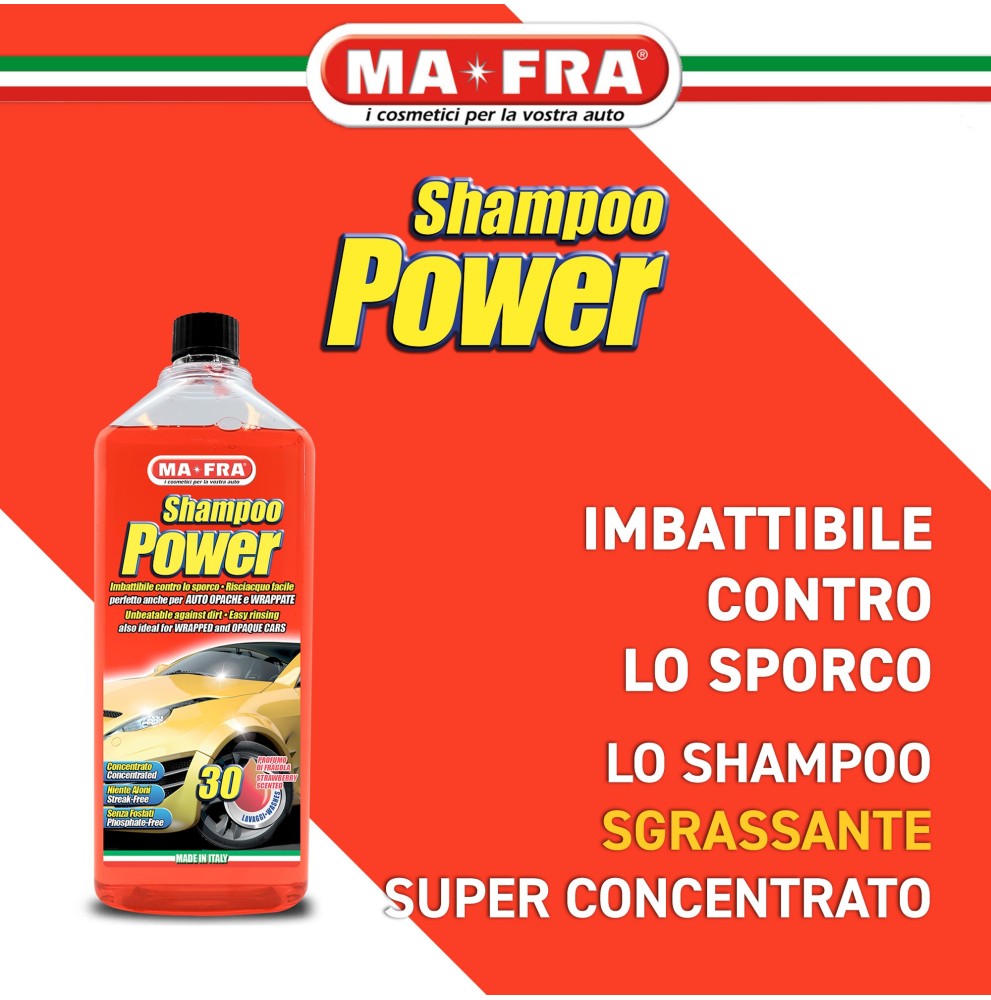Ma-Fra Shampoo Power Detergente Auto Sgrassante 1000 ml Immagine secondaria del prodotto