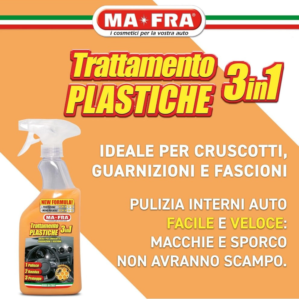 Ma-Fra Trattamento 3in1 Plastiche Pulisce e Rinnova 500 ml Immagine secondaria del prodotto