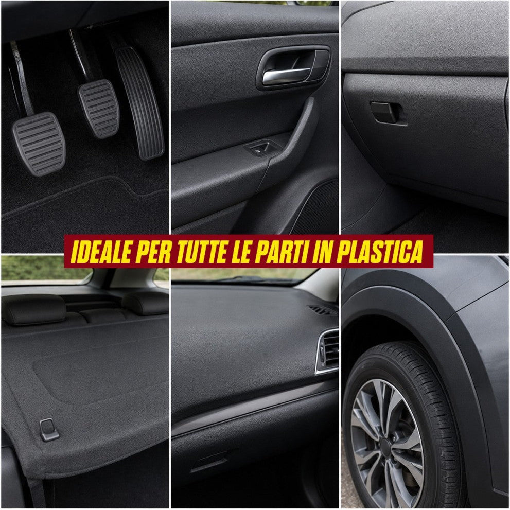 trattamento 3in1 plastiche è ideale per tutte le parti sia interne che esterne