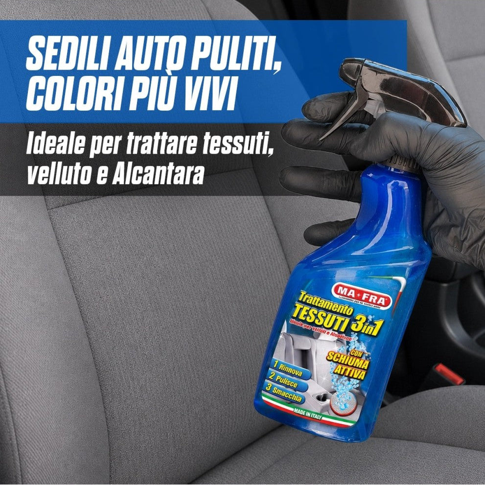 sedili auto puliti e colori più vivi